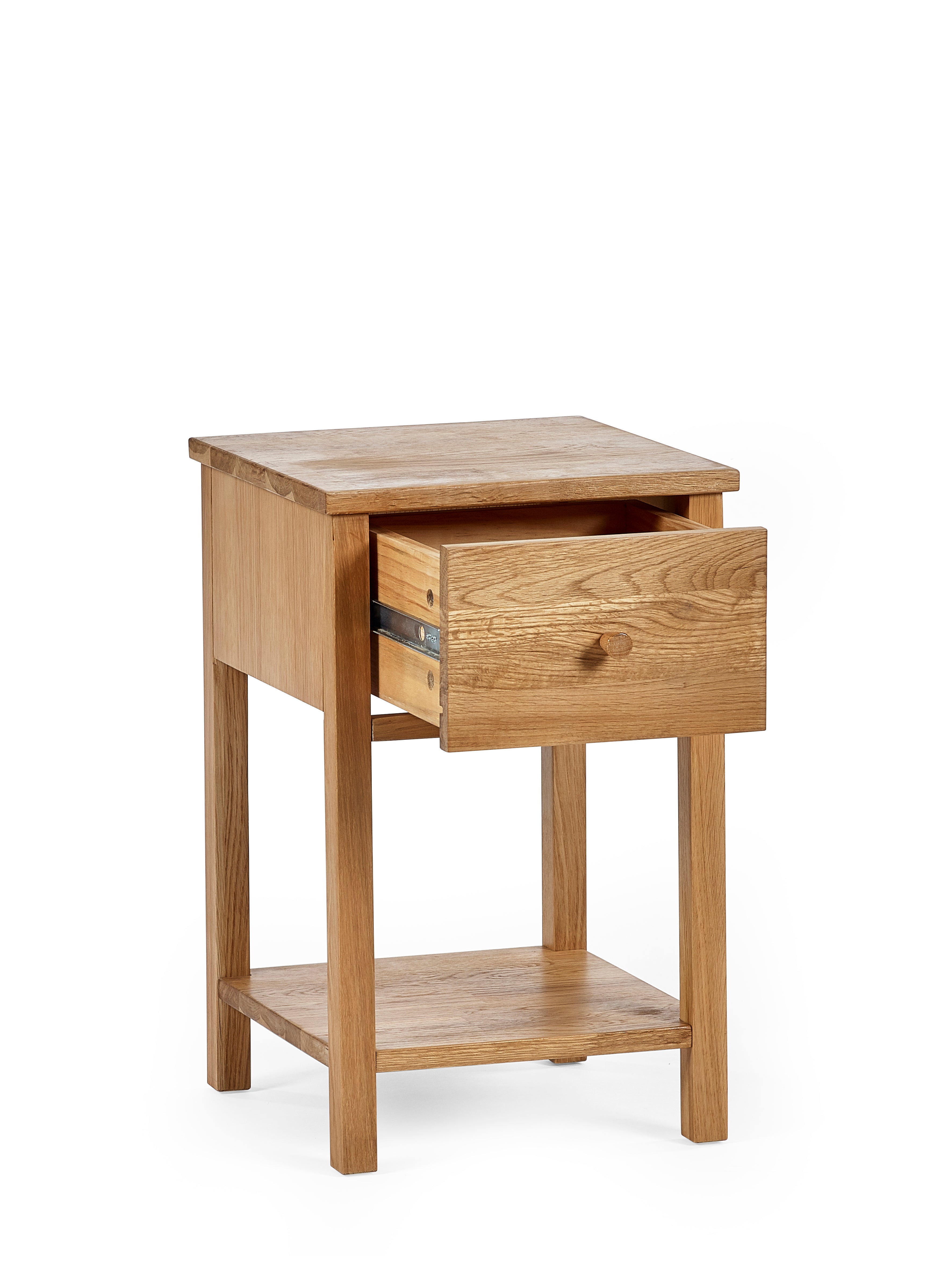 Osborne Solid Oak Wood Bedside Table | 1 Drawer